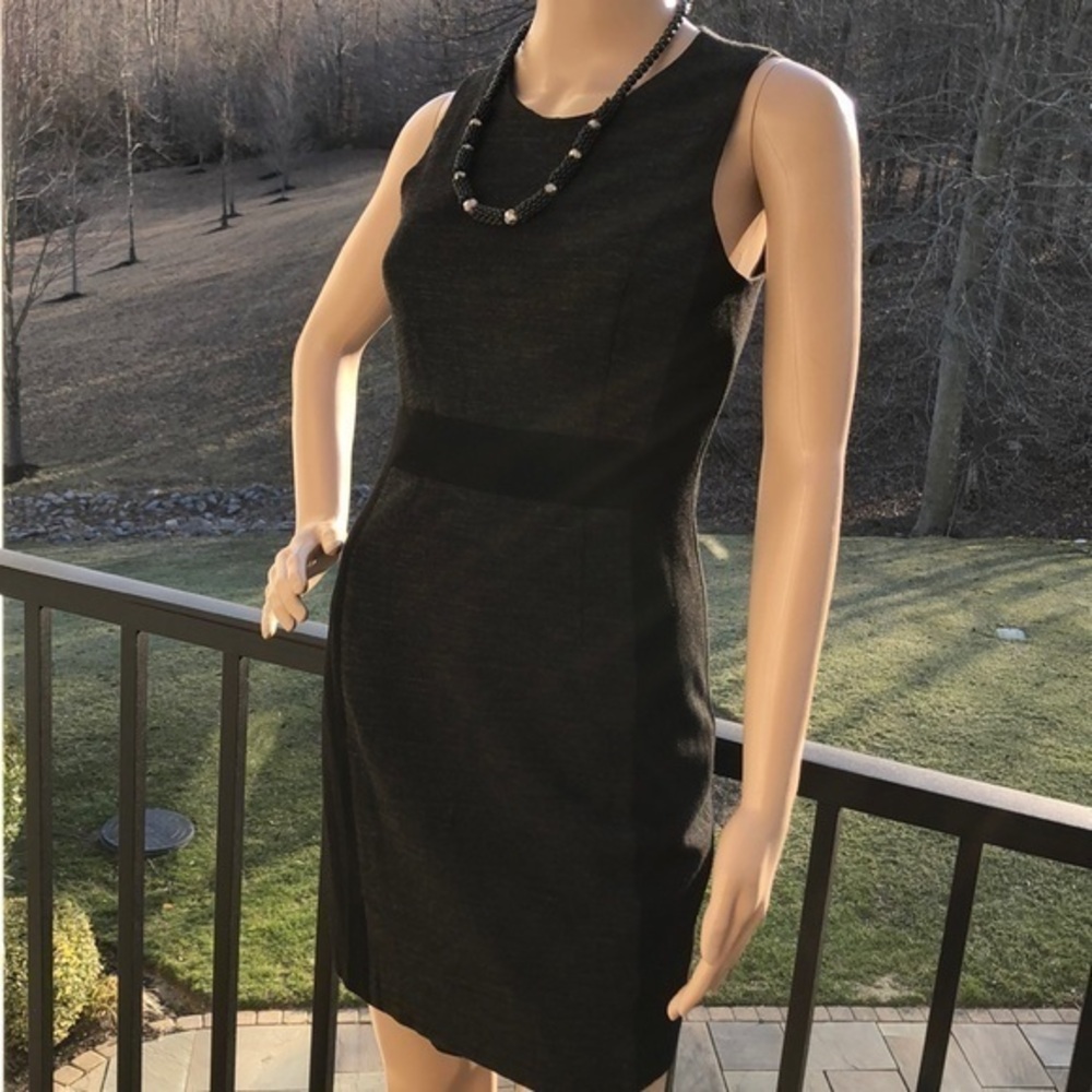 Theory grey/black sheath work to play dress